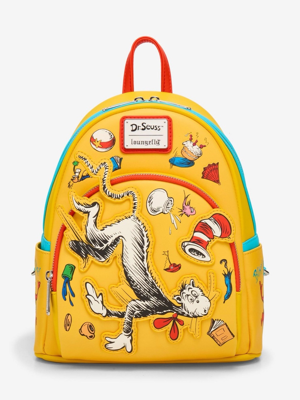Loungefly Dr. Seuss The Cat In The Hat Falling Icons Mini Backpack